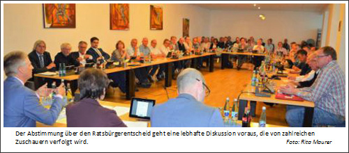 Winterberg.  Ratsbürgerentscheid über die Frage der geplanten Sekundarschule am 13. November mit großer Mehrheit beschlossen.
